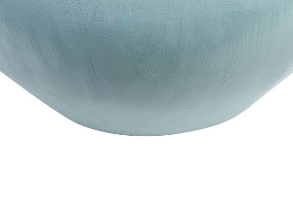 Dekovase SILAU Beige - Blau - Keramik - 33 x 43 x 14 cm