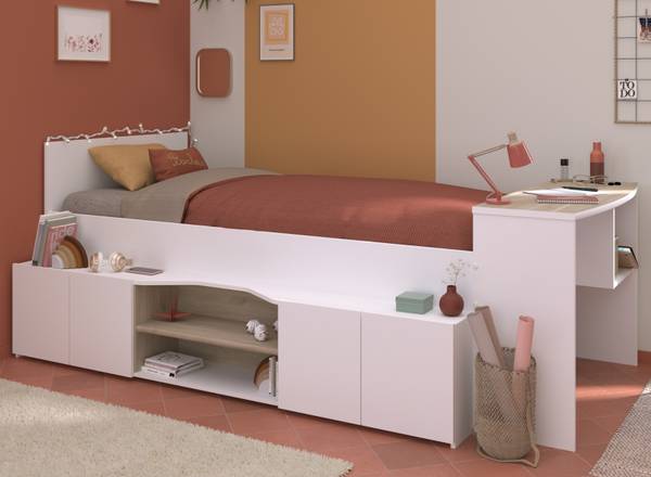 Hochbett Cleo1 Holzwerkstoff - 241 x 90 x 116 cm