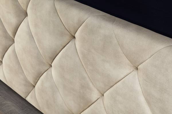 Boxbett ELYSIUM Beige - Samt - 155 x 125 x 220 cm