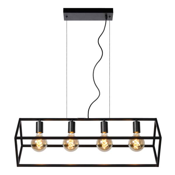 Suspension FABIAN Noir - Acier - 28 x 161 x 80 cm