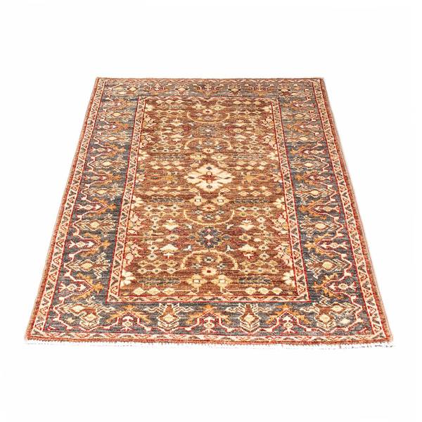 Orientteppich Oriental Orange - Wolle - 80 x 1 x 122 cm