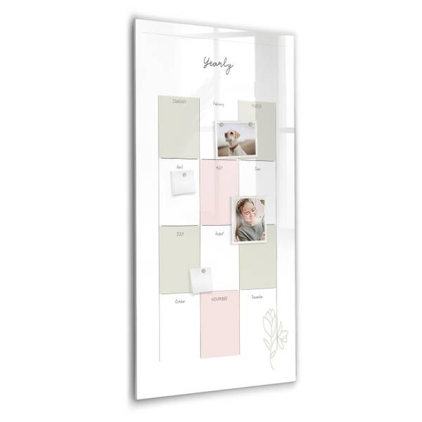 Magnettafel Jahresplaner 60 x 120 cm