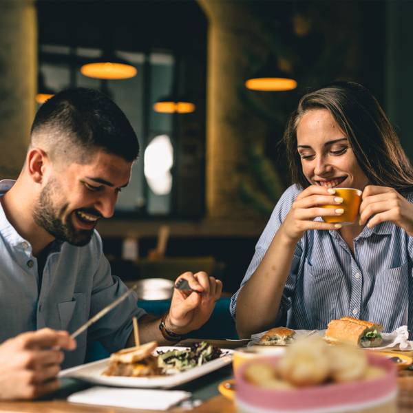 2 x Brotkörbchen Bambus Braun - Rot - Weiß - Polyester - 34 x 17 x 24 cm