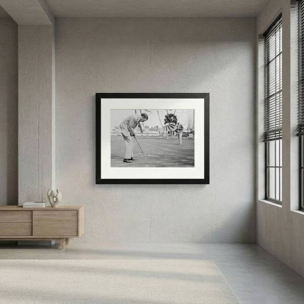 Bild Frank Sinatra Golfen 54 x 44 cm