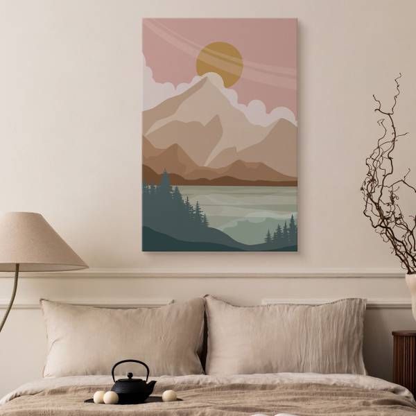 Leinwandbild See 80 x 120 x 120 cm