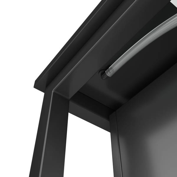 Socle pour machine à laver Elevano Noir - Métal - 62 x 42 x 65 cm