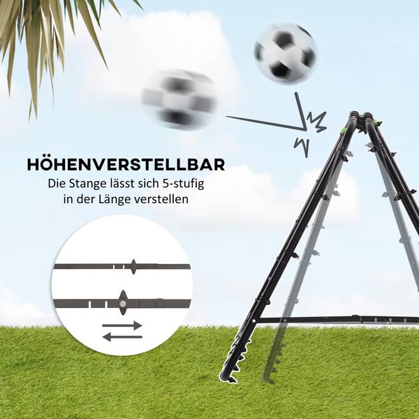 Fußball Rebounder CO336 Schwarz
