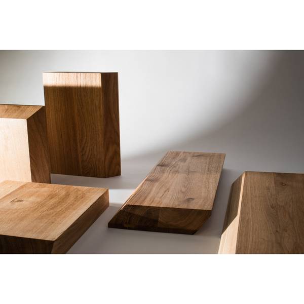 Tablett EGZOS Braun - Massivholz - 29 x 4 x 49 cm