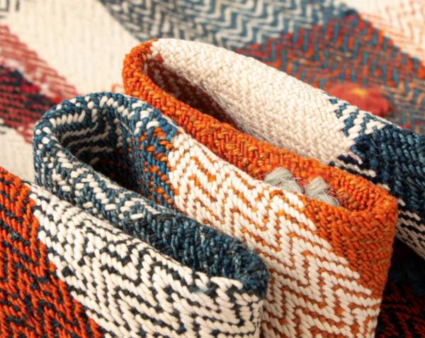 Vloerkleed Jajim XV oranje - wol - 141 x 1 x 197 cm