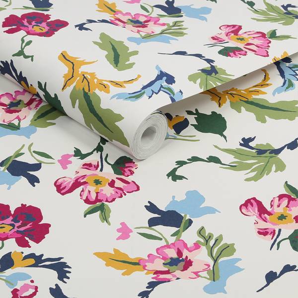 Vliestapete Cambridge gemalten Blumen Fleece - 52 x 1005 x 2 cm
