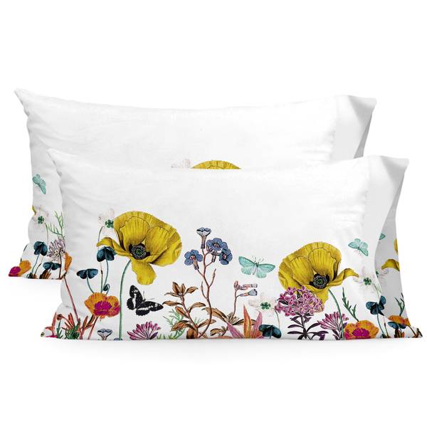 Kissenbezug Birds of paradise (2er Set) Textil - 50 x 1 x 75 cm
