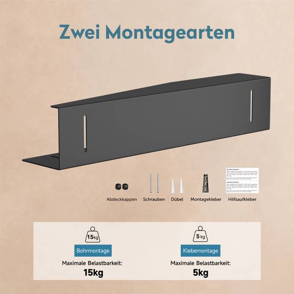 Duschregal Reglo-15 Schwarz