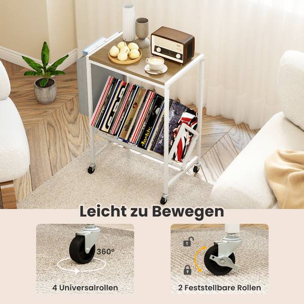 Schallplattenregal VH35524 Weiß