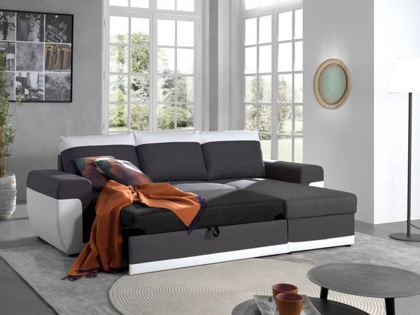 Canapé d'Angle réversible MILAN Blanc