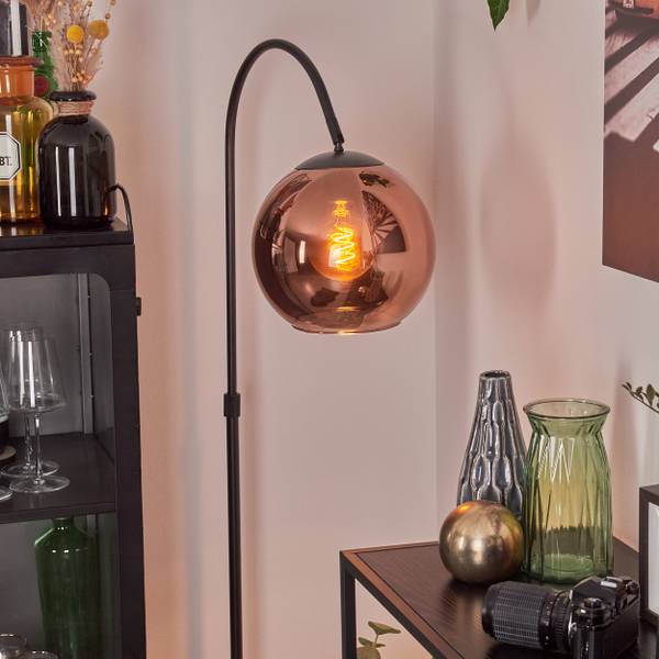 Stehlampe Cesaro Aluminium - Klarglas - 11 x 141 x 105 cm