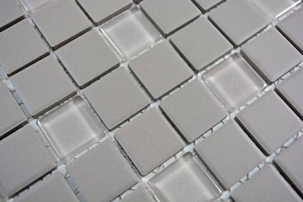 Mosaikfliesen 18-0202-R10 Grau - Keramik - 30 x 33 x 33 cm