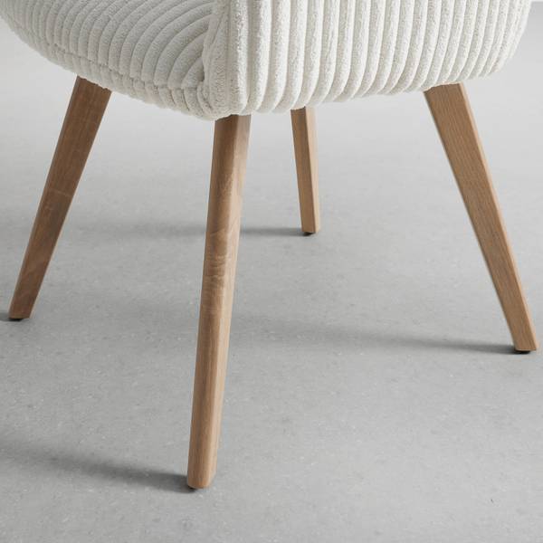 Armlehnstuhl MATTIA Beige - Cord - 56 x 87 x 61 cm