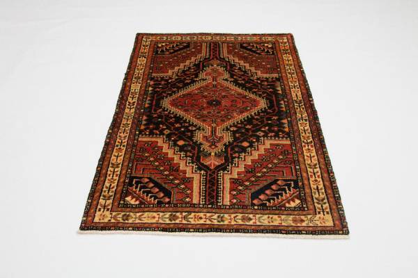 Orientteppich Nomadic Blau - Wolle - 97 x 1 x 148 cm