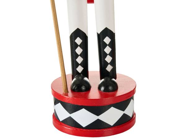 Decoratief accessoire RICKLEAN 3-delig zwart - goud - rood - wit - massief hout - 7 x 30 x 7 cm