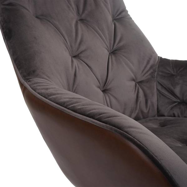 Esszimmerstuhl K26 (6er-Set) Braun - Textil - 68 x 98 x 79 cm