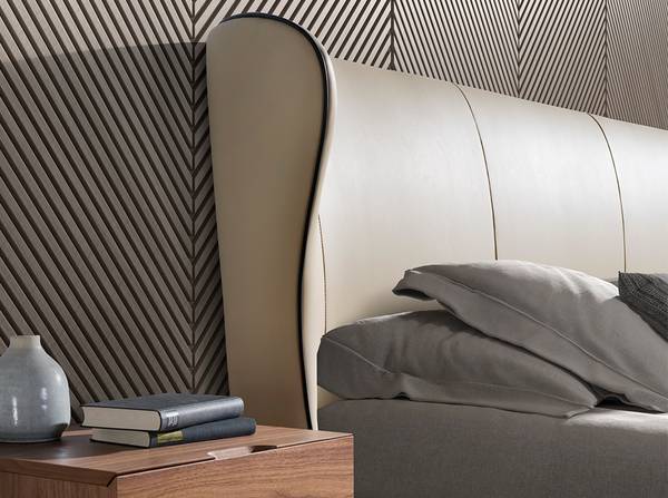Bett 7175 Beige - Polyester - Kunstleder - Kunstharz - 220 x 110 x 217 cm