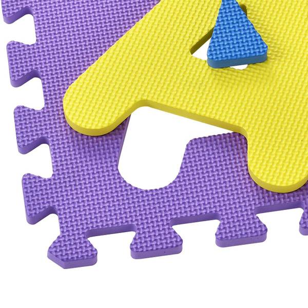 Kinder Puzzlematte Kim 36-teilig Kunststoff - 189 x 1 x 189 cm