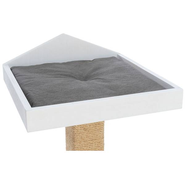 BE NORDIC Kratzbaum Jonte Weiß - Holzwerkstoff - 38 x 115 x 38 cm