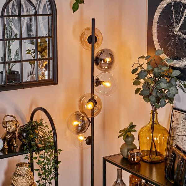Stehlampe Fossobiubo Braun - Grau - Metall - 40 x 160 x 85 cm