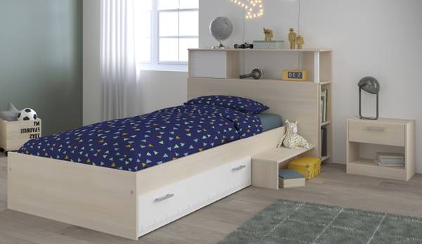 Kinderzimmer Set Charly16 5-teilig Braun - Weiß - Holzwerkstoff - 121 x 180 x 233 cm
