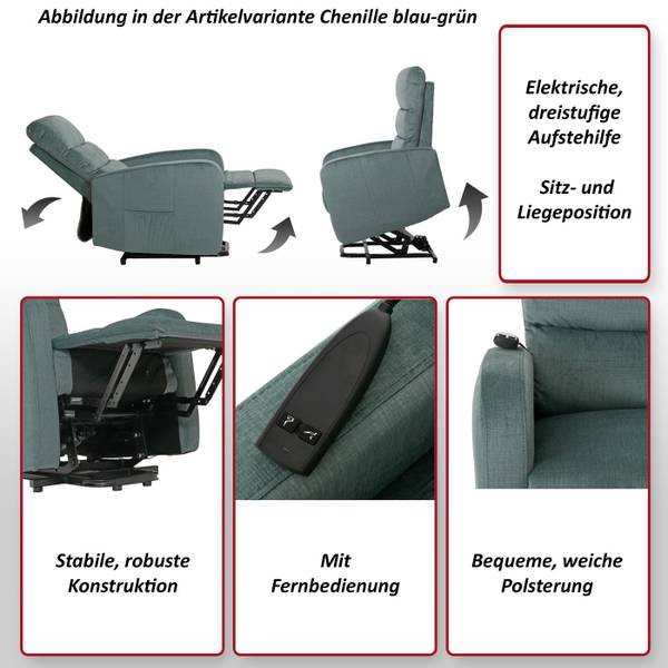 Televisiefotel K62-C blauw