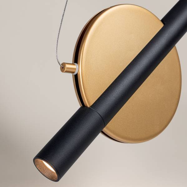 Hängelampe Enigma Gold - Metall - 6 x 250 x 30 cm