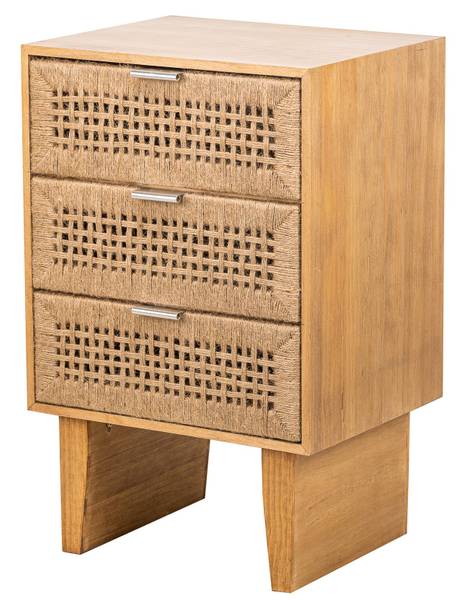Kommode MERIDA Braun - Rattan - 45 x 71 x 36 cm