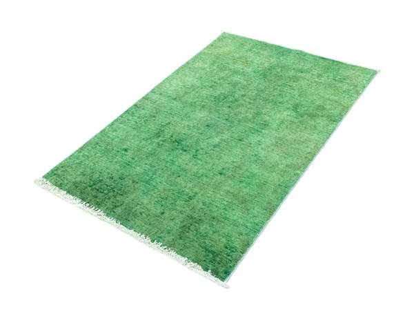 Orientteppich Oriental Grün - Wolle - 78 x 1 x 123 cm