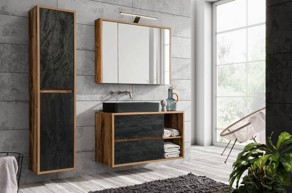 Schrank unter waschbecken HAMPTON CUW10 Beige - Melamin - 100 x 60 x 46 cm