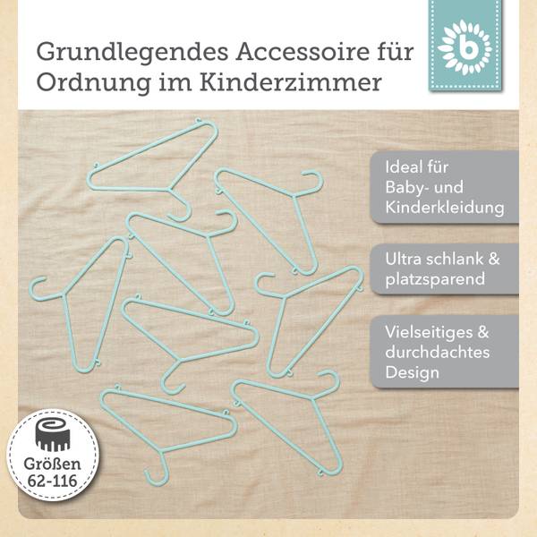 Kleiderbügel Kinder 8 St. Türkis Türkis