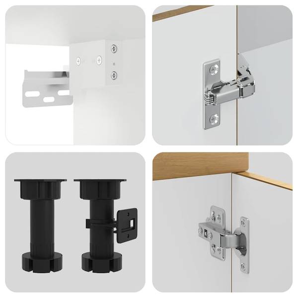 Küchenschrank-Set 3043830 (11-teilig) Braun - Holzwerkstoff - 80 x 81 x 46 cm