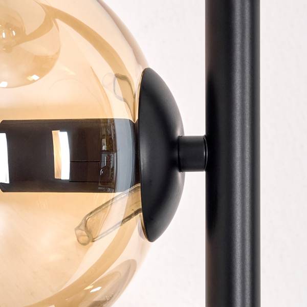 Stehlampe Cesaro Braun - Grau - Metall - 17 x 160 x 83 cm