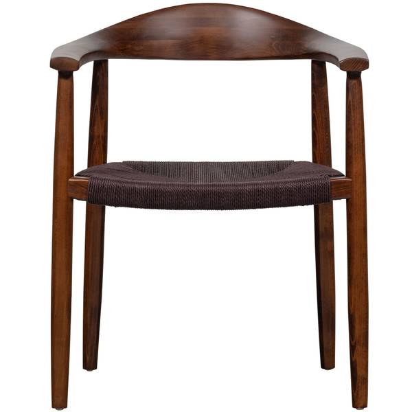 Esszimmerstühle Embrace 2er-Set Braun - Flachgewebe - Microfaser - Strukturesche - 64 x 76 x 53 cm