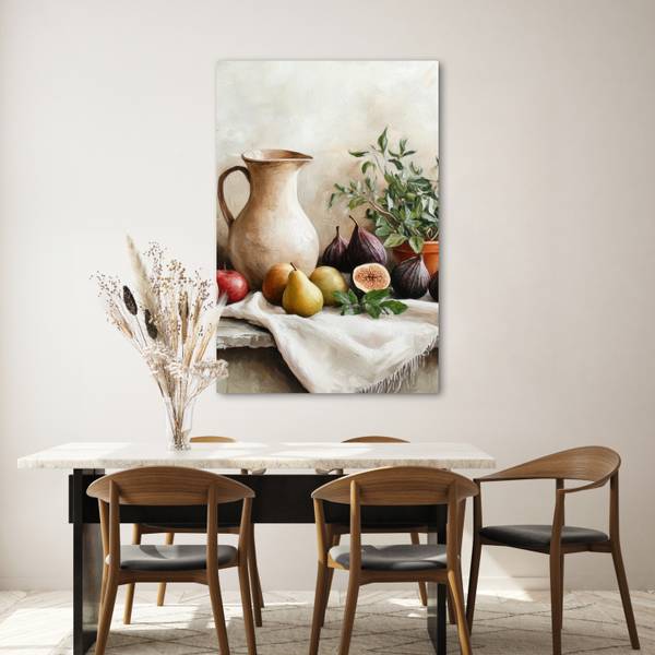 LEINWANDBILD Obst Braun - Textil - 80 x 120 x 2 cm