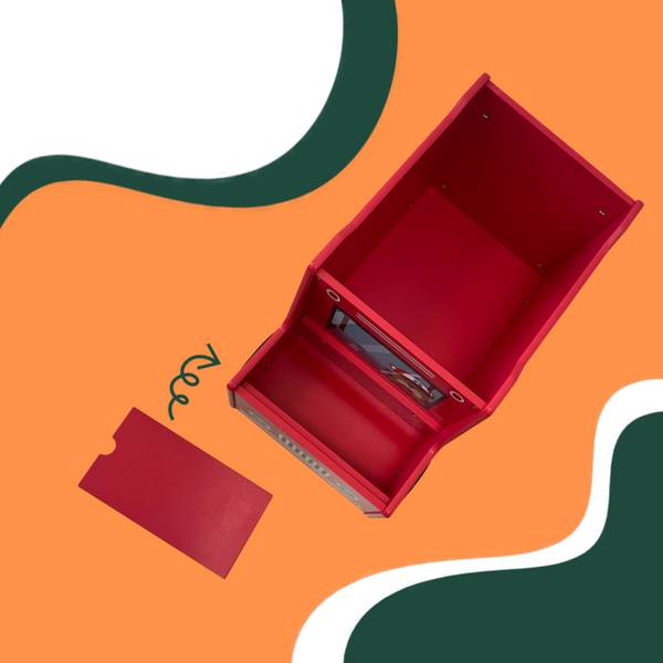 Coffre à jouets «Pompiers» Bleu - Rouge - Jaune - Bois manufacturé - 60 x 34 x 32 cm