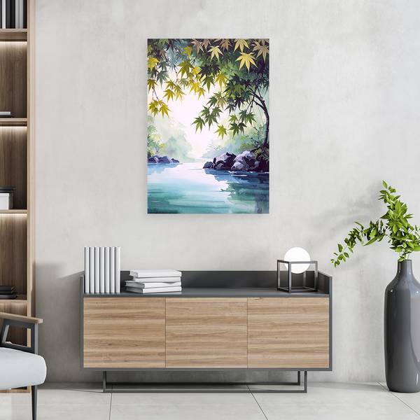 Wandbild Landschaften Polyester - 30 x 45 x 3 cm