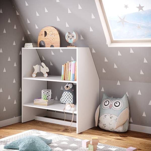 Kinderregal  37019 Weiß - Holzwerkstoff - 90 x 100 x 50 cm