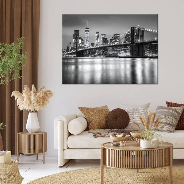 Wandbild Stadt 120 x 80 cm