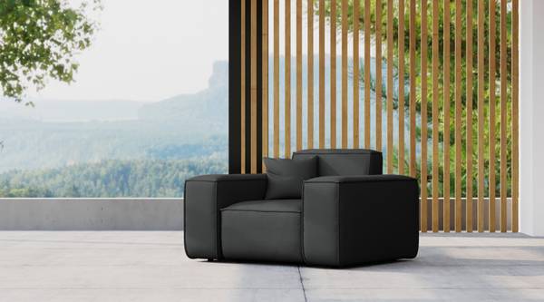 Garten Sessel für den MALIBU Schwarz