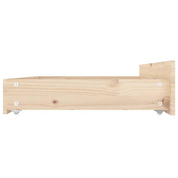 Bettschublade 3013831 4er Set Holz - Breite: 90 cm