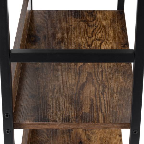 Büroregal HF0045 Braun - Holzwerkstoff - Metall - 60 x 125 x 28 cm