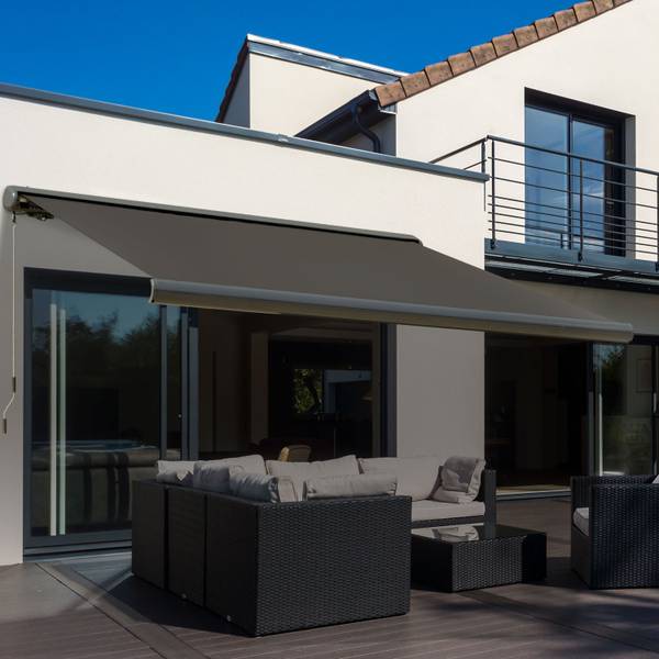 Markise 840-226V90 Grau - Kunststoff - 250 x 100 x 300 cm
