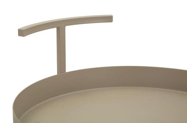 Servierwagen Saturno Grau - Metall - 40 x 61 x 40 cm