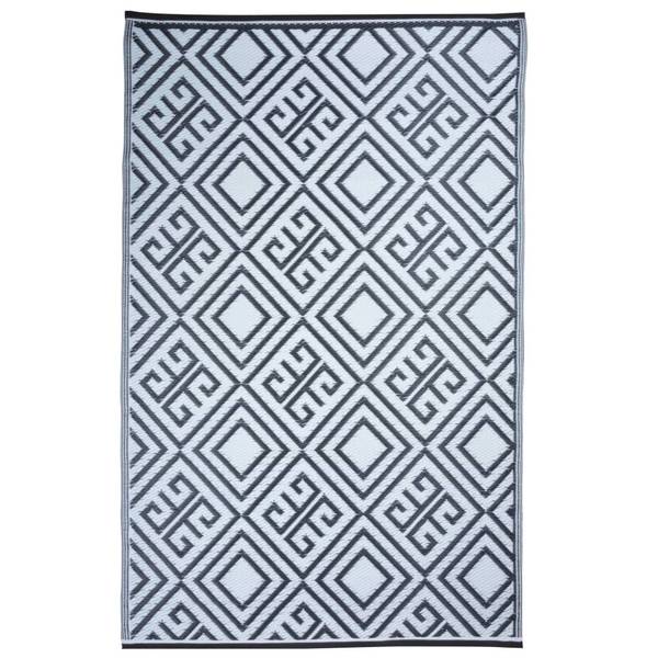 Tapis d'extérieur 423800 Schwarz - Stahl - Polyethylen - 120 x 1 x 186 cm