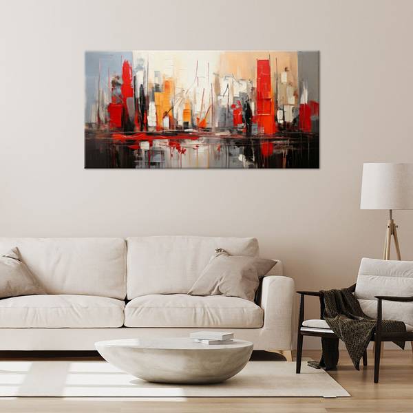 Canvas schilderij Blokken 120 x 60 cm